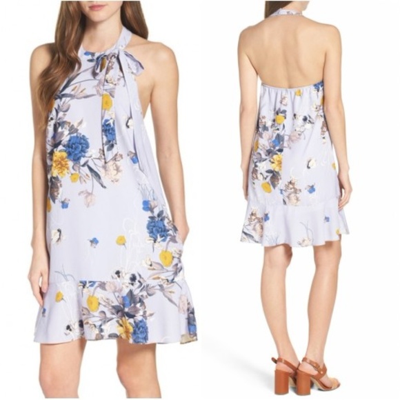 Chelsea 28 Dresses & Skirts - NEW Chelsea 28 Lavendar Purple Floral Halter Dress